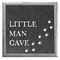 12" x 12" Little Man Cave Framed Wall Art, Contemporary Home Décor for Baby or Child's Room, Glass Facing and Hanging Hardware Included